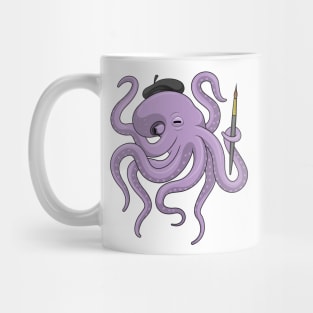 Octopus Painter Paint brush Mug